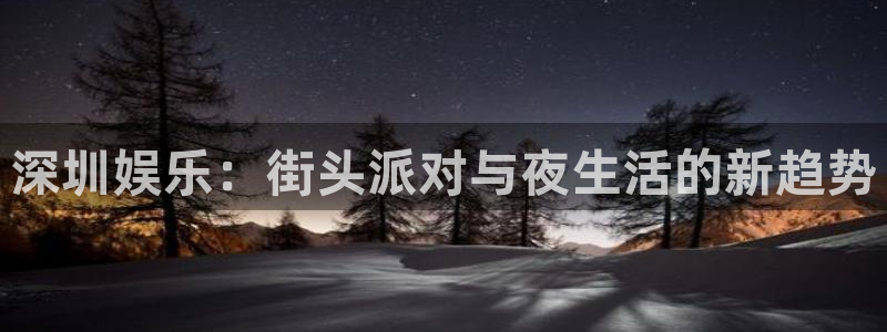开丰娱乐app下载安装：深圳娱乐：街头派对与夜生活的新趋势